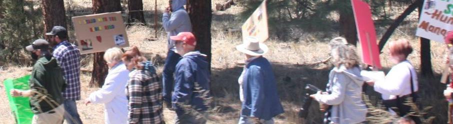 Marching along hwy 260
